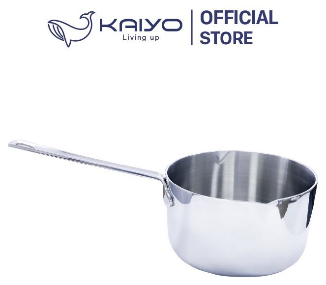 Quánh đúc inox 3 lớp đáy liền Mini Tri-Ply Kaiyo size 14cm